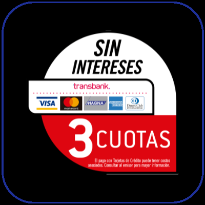 3 CUOTAS SIN INTERÉS
